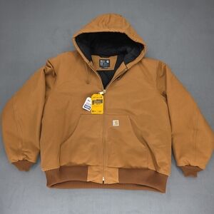 *New*Carhartt Quilted Lined Active Jac 0J0140-M Made In USA Duck Jacket Size 2XL